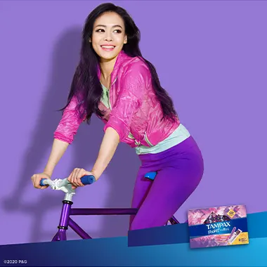 Tampax Pocket Radiant tampons provide up to eight hours of protection