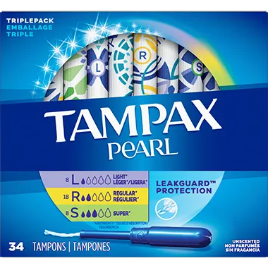 Tampax Triplepack Light/Regular/Super 34pack