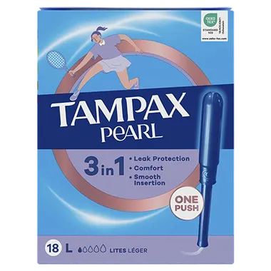 Tampax Pearl Light Applicator Tampons 18ct