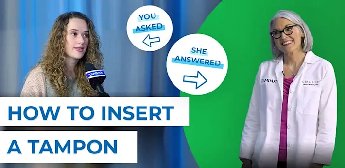 How to insert a tampon