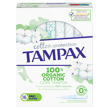 TAMPAX COTTON PROTECTION SUPER 16 pack