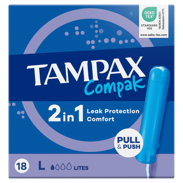 Tampax Compak Lites Tampons with Applicator