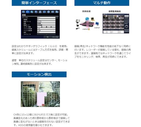 レコーダーの特徴