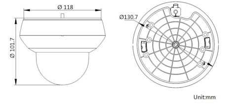 IPTZ-130M-OT外観図