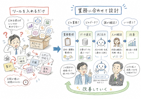 ツール導入ではなく業務設計が重要