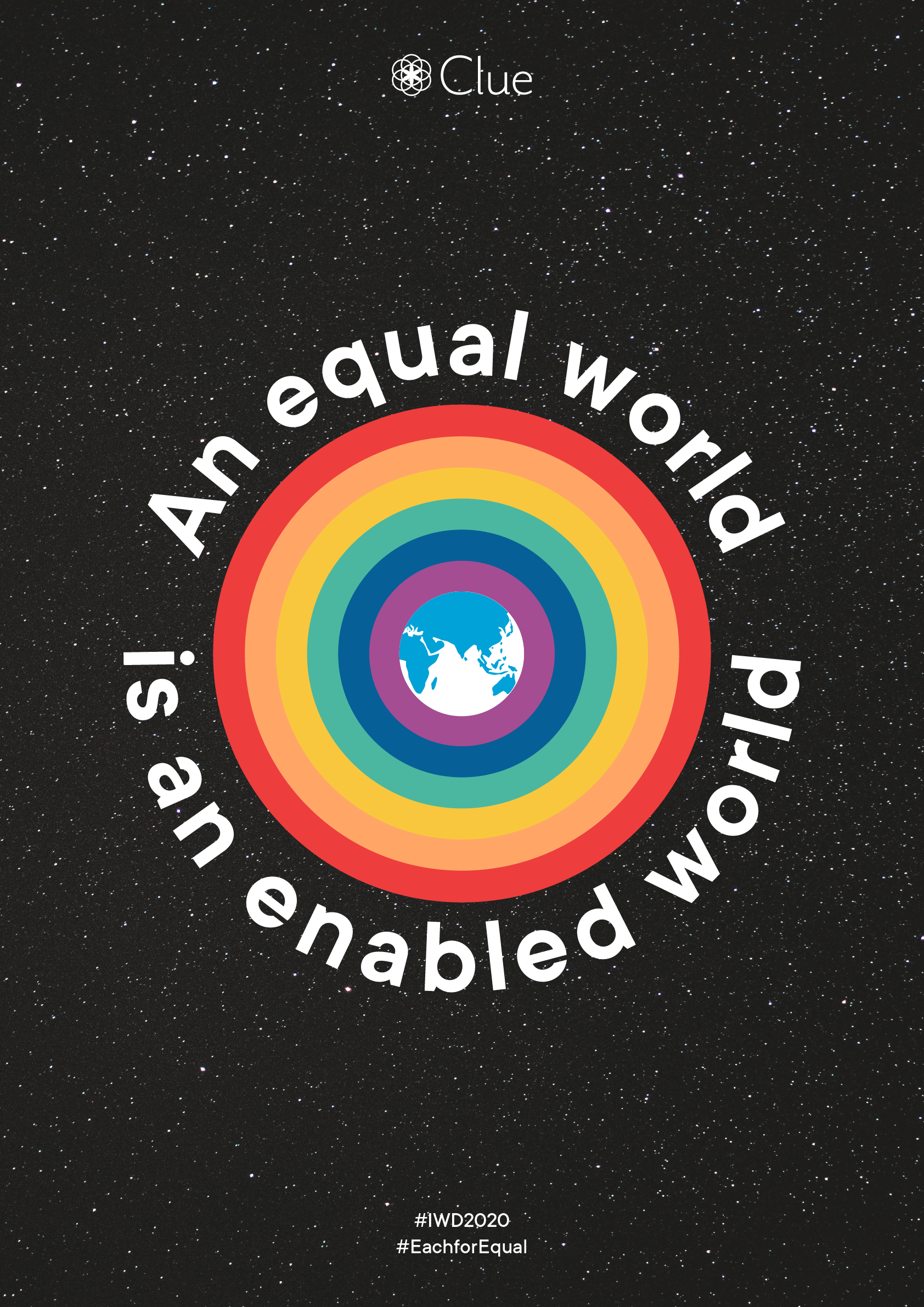 "An Equal World is an Enabled World" - International Women's Day poster
