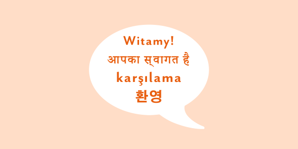 polish hindi korean and turkish phrases in a spe