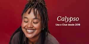 Clue member Calypso with text overlay "Calypso Clue member since 2018"