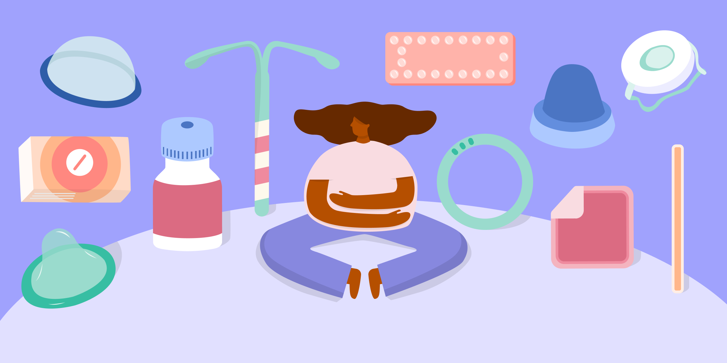 Image of a women and birth control options