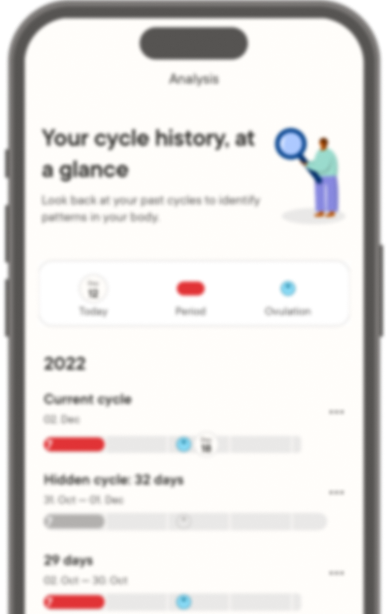 an image of a mobile with a view of the Clue app
