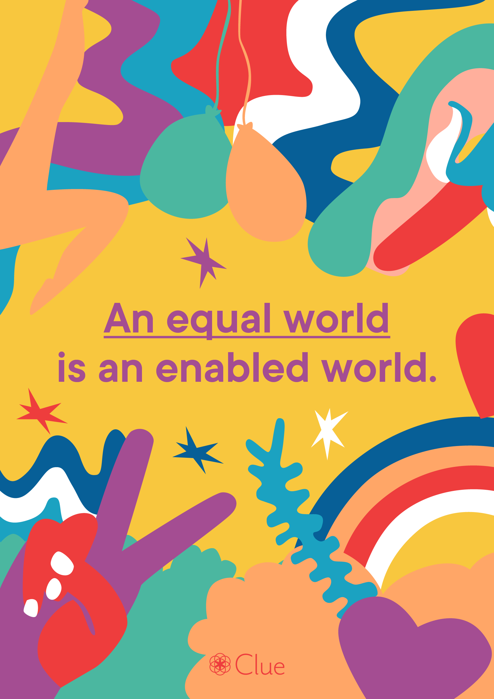 "An Equal World is an Enabled World" - International Women's Day poster