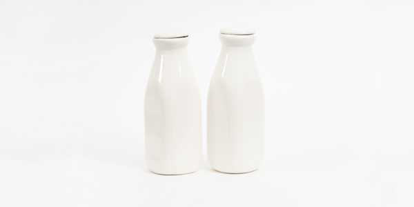 Two bottles of soy milk