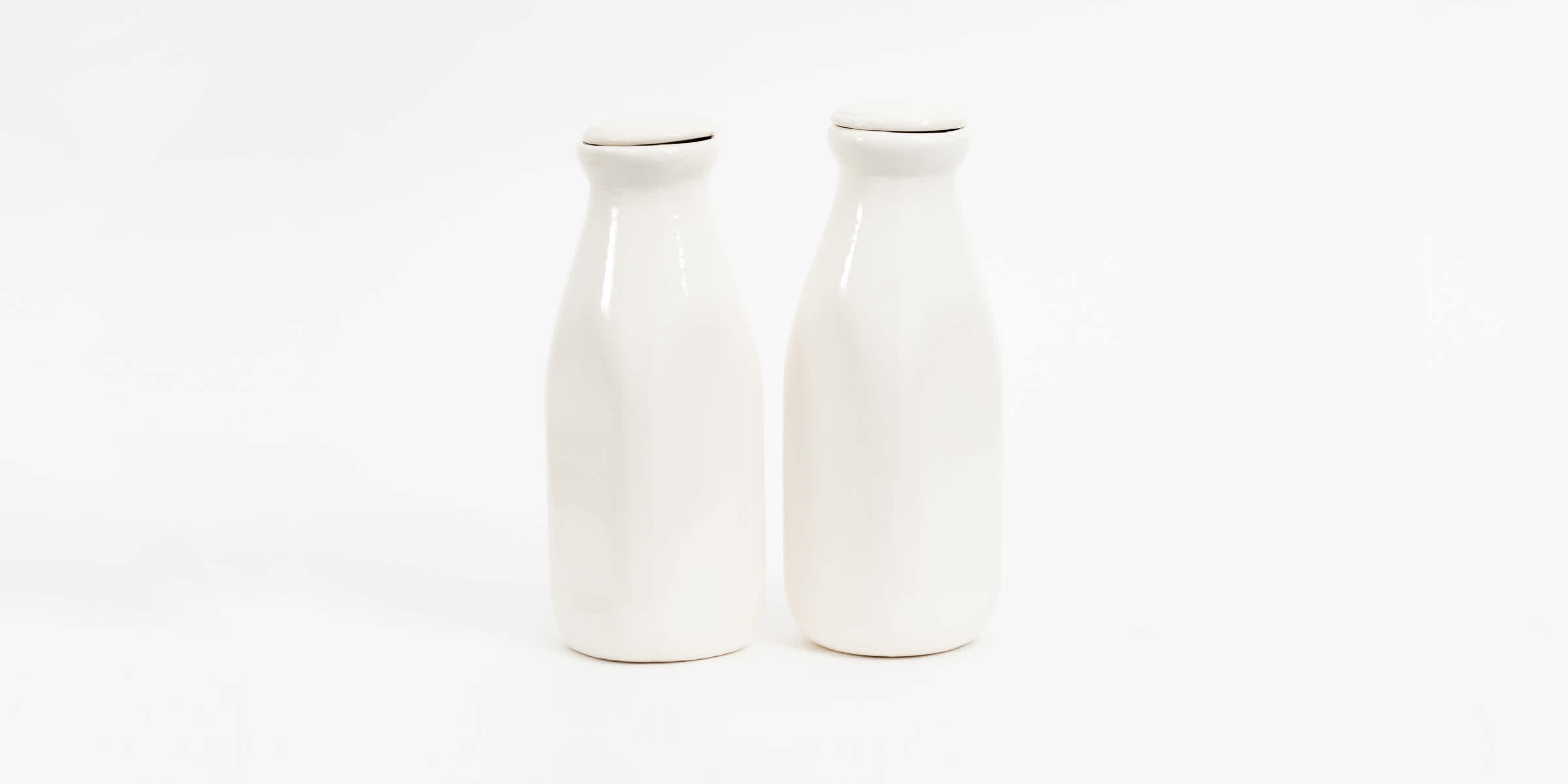 Two bottles of soy milk