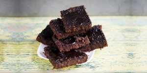 photo of a pile of brownies