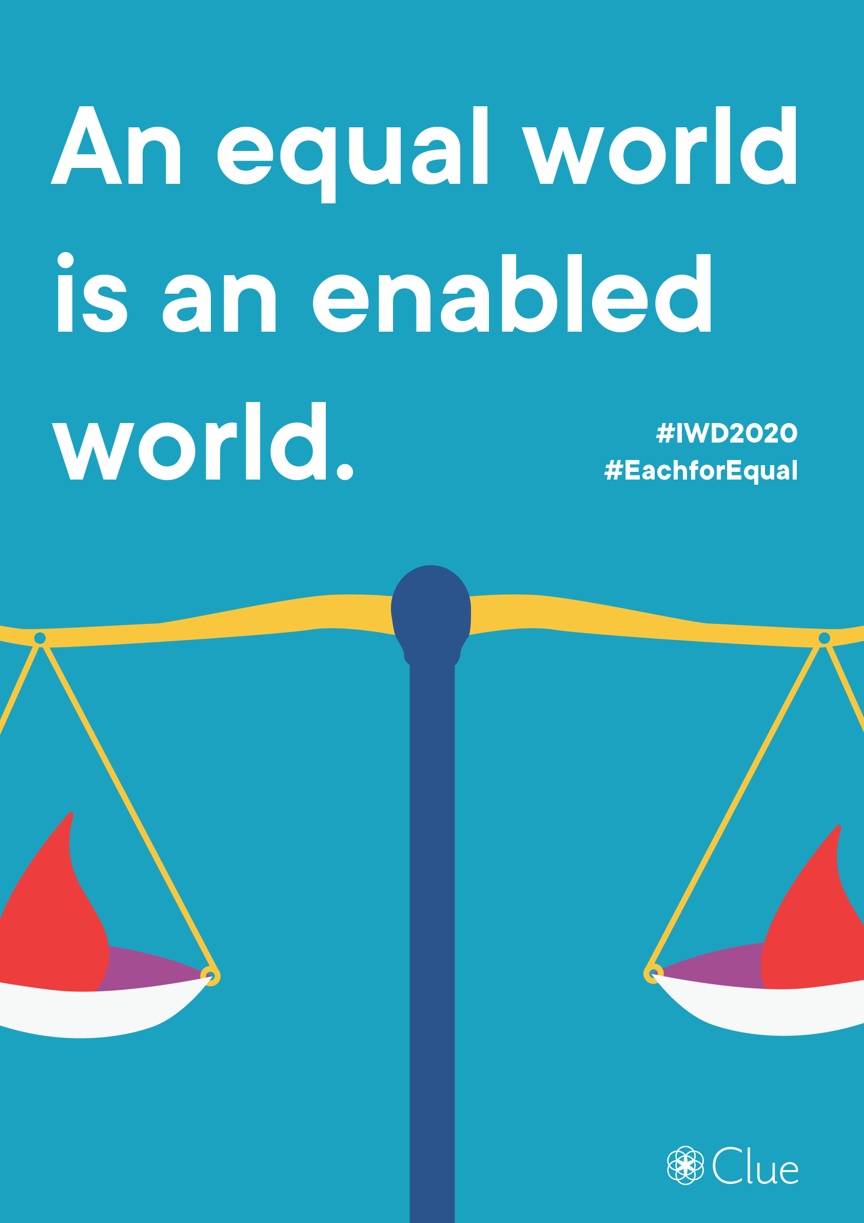 "An Equal World is an Enabled World" - International Women's Day poster