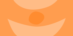 Una ilustración naranja