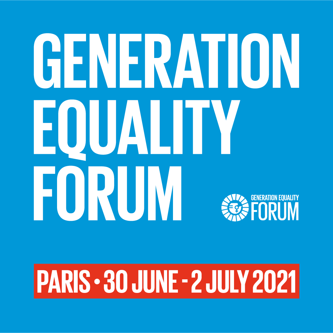 This is a graphic with the details of the upcoming UN Generation Equality Form in Paris. 