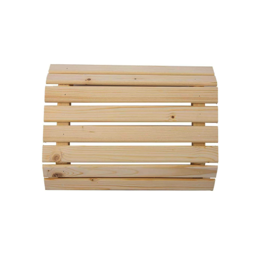 Natural Wood Slatted Sauna Mat