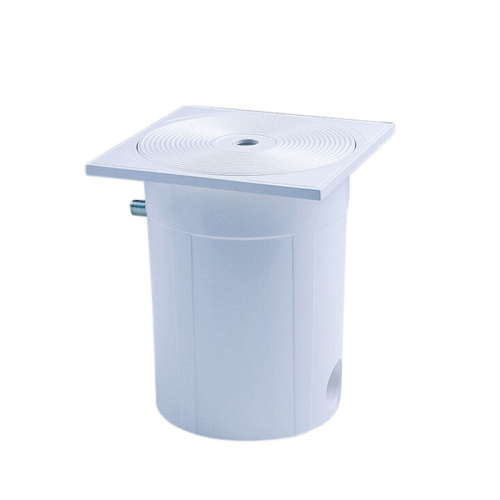 Square Pool Deck Drain with Overflow Grate