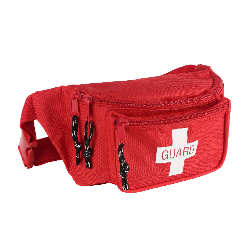 Red Lifeguard First Aid Waist Bag