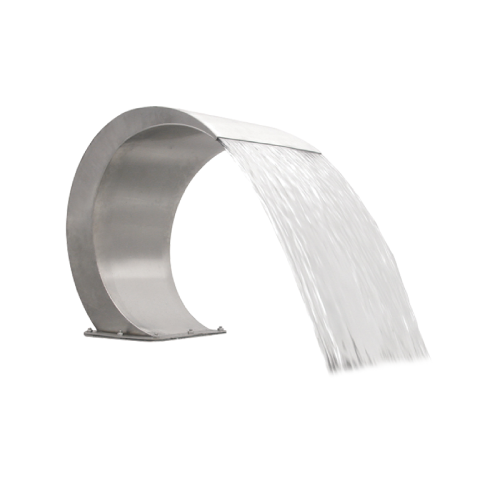 Stainless Steel Curved Pool Waterfall Spillway
