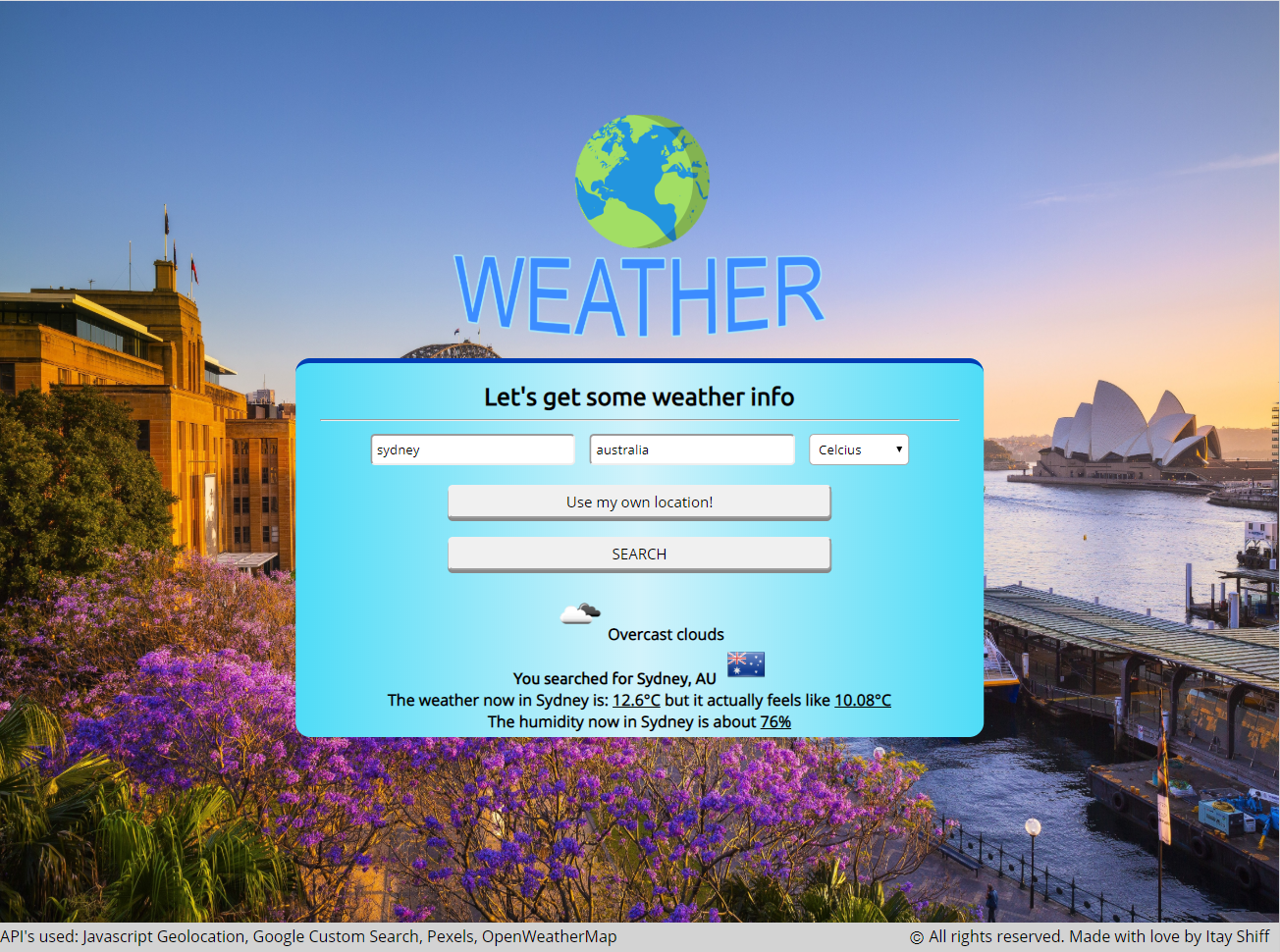 Weather App Website API - Weather App API