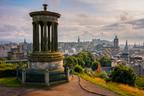 Sunset in Edinburgh from Calton Hill