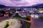 Unbelievable light on the Swiss border