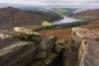 Ladybower Reservoir from Bamford Edge