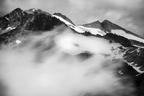 Dramatic clouds and mountains