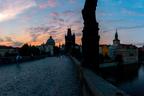 Sunrise from Charles Bridge, Prague