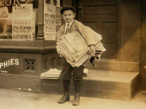 15 Vintage Photos Of Newspaper Carriers | Purple Clover