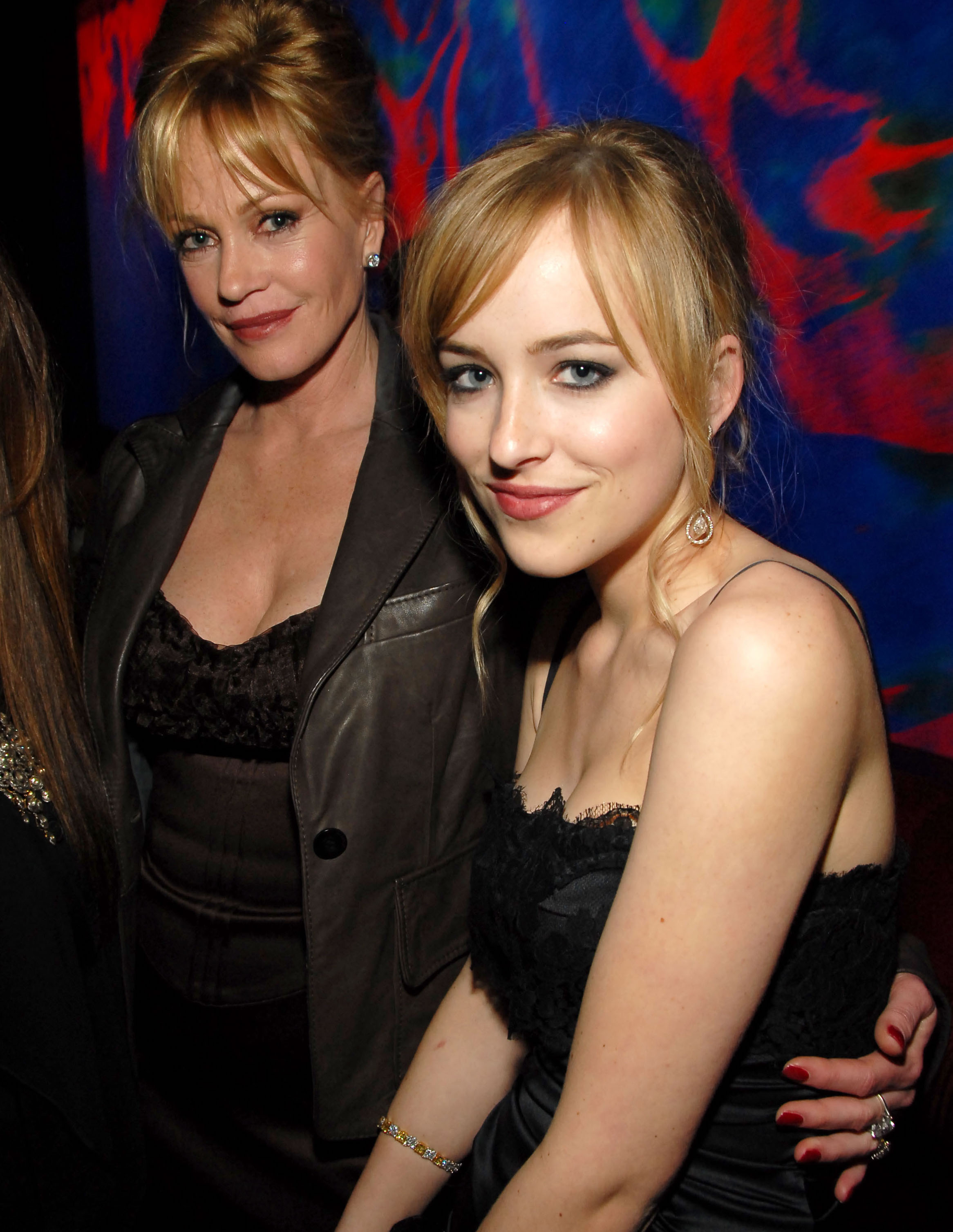 Melanie Griffith and Dakota Johnson 35 Portraits of Famous Mothers and Daughters Purple Clover
