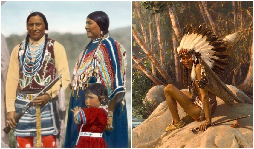Stunning Vintage Color Photos Reveal Native American Cultures | Purple ...