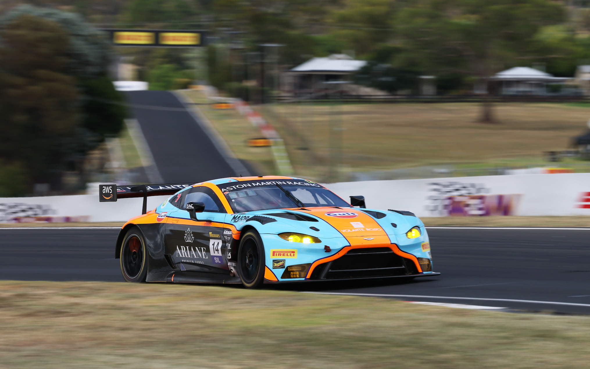 Gulf Aston rises to the top in second practice Bathurst 12 Hour