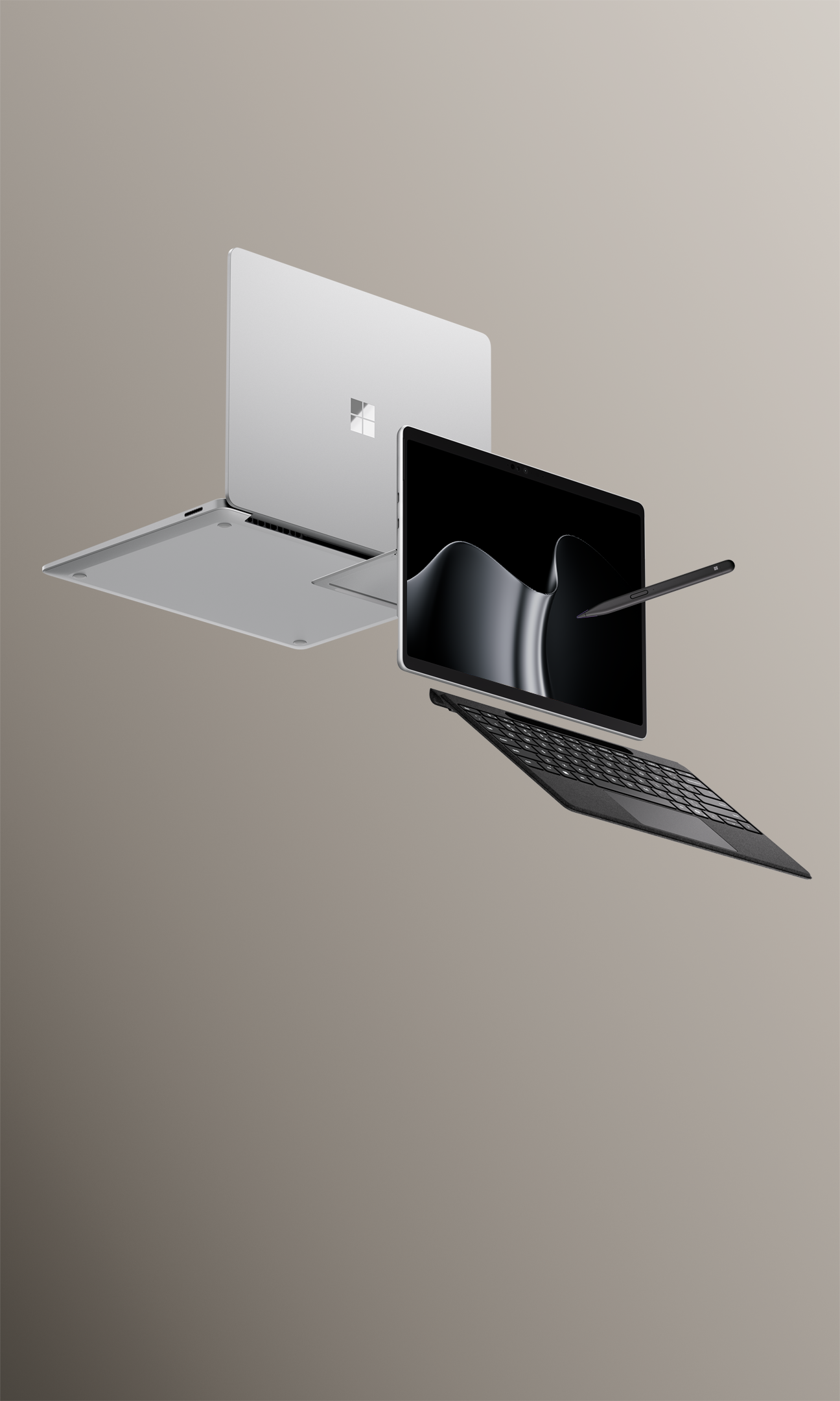 Two Surface laptops