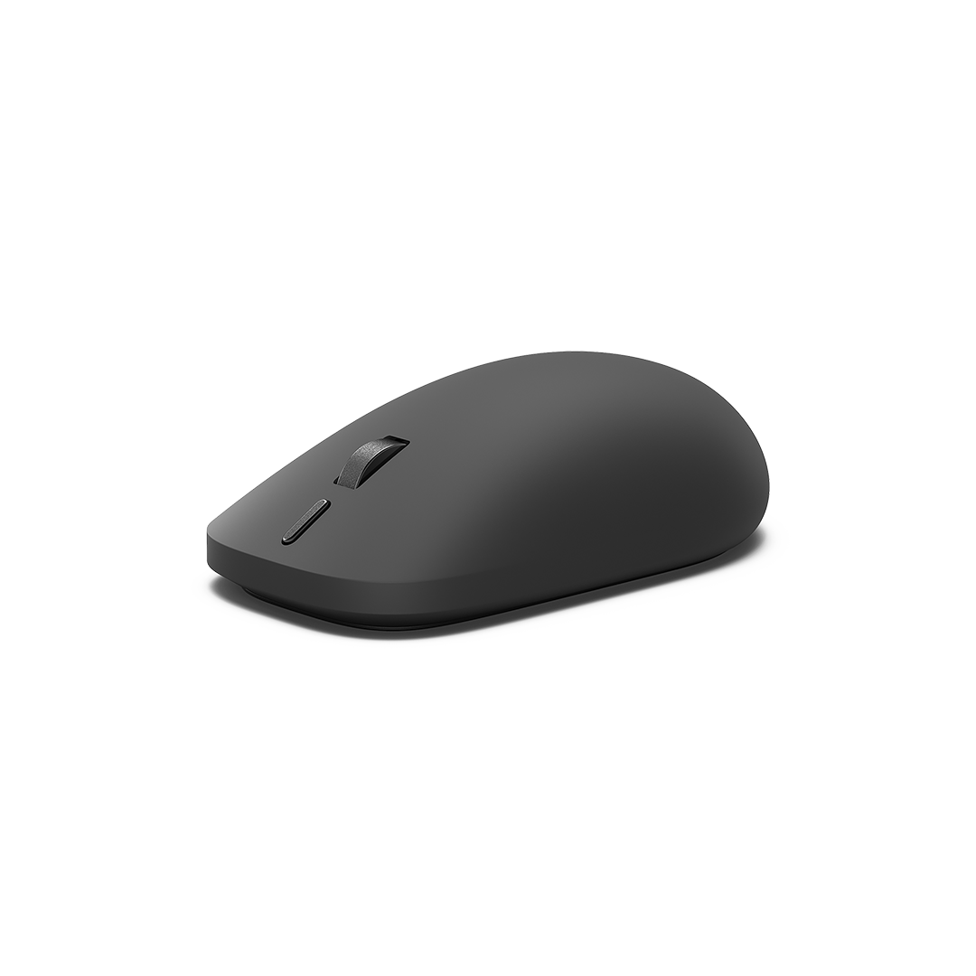 Side profile of a Surface Mouse shown in black