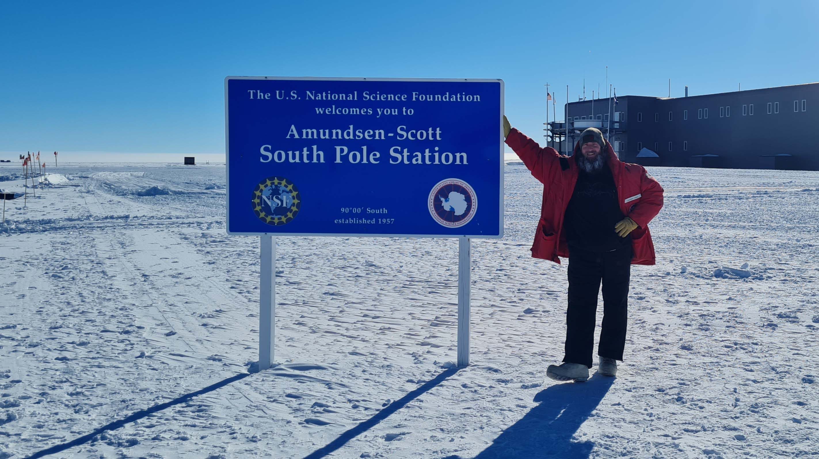 Anthony Barge at the Amundsen-Scott South Pole Station