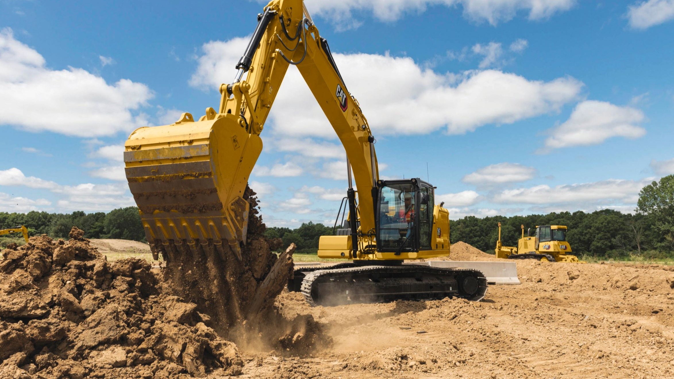 Cat 320 Excavator banner