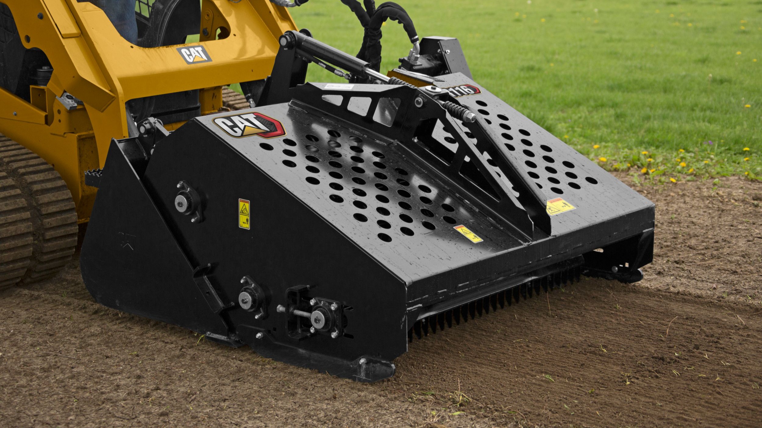 Landscape Rakes Compact Track loader