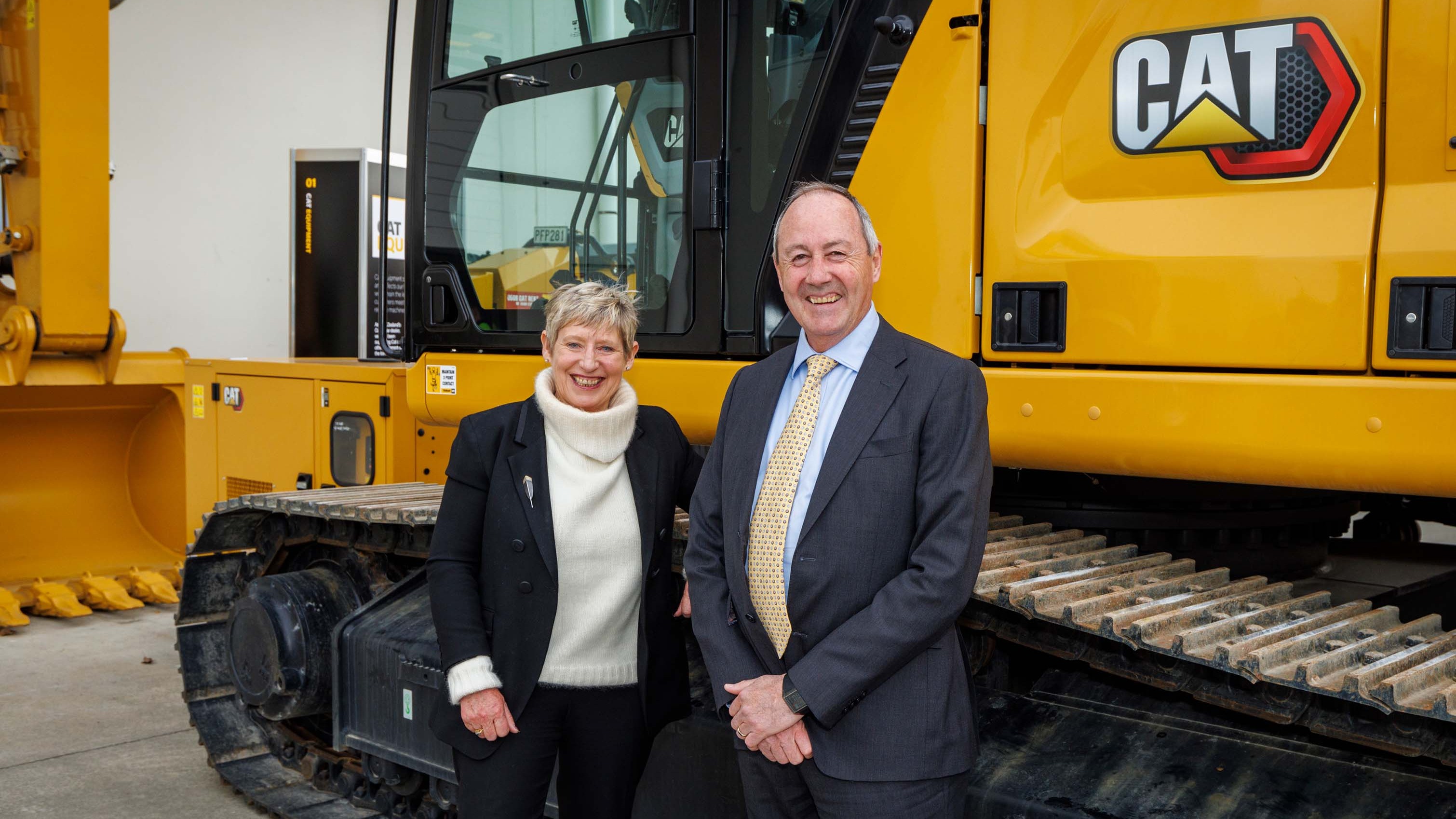 Terra Cat Christchurch Antarctic Network Event - Mayor Lianne Dalziel and Grant Whitelaw CEO