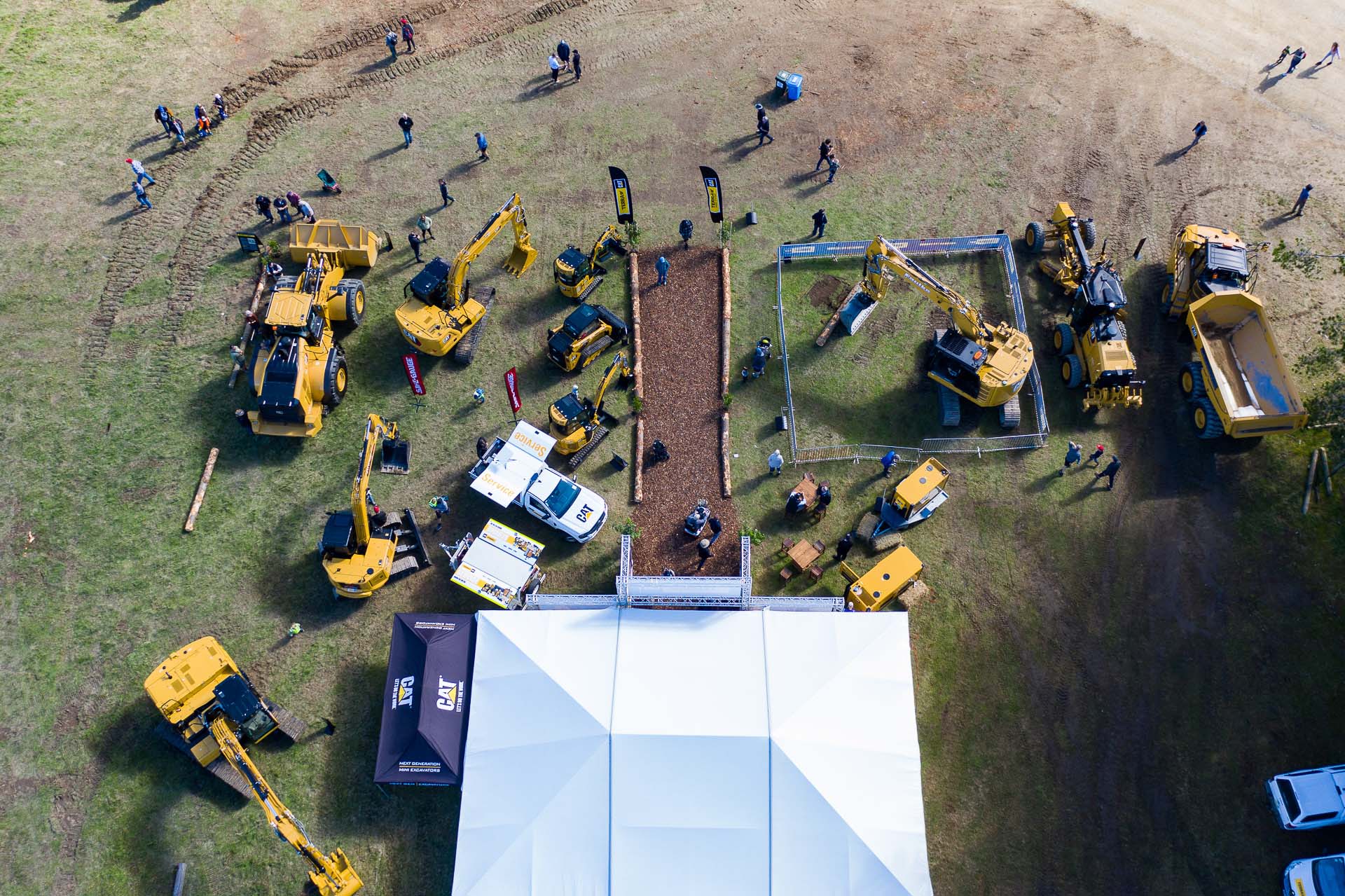 Wheels at Wanaka 2023 aerial view