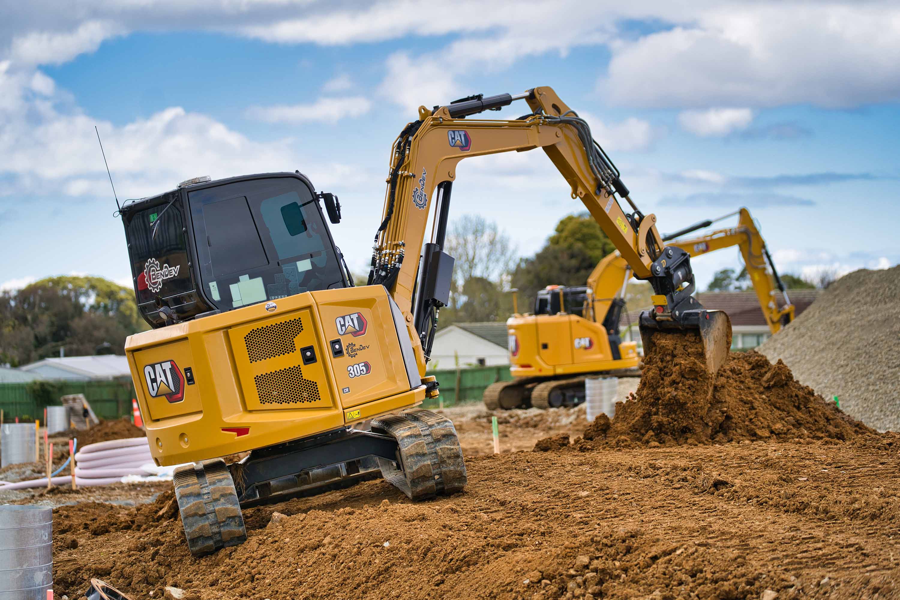 BenDev Ltd's Cat Mini Excavators