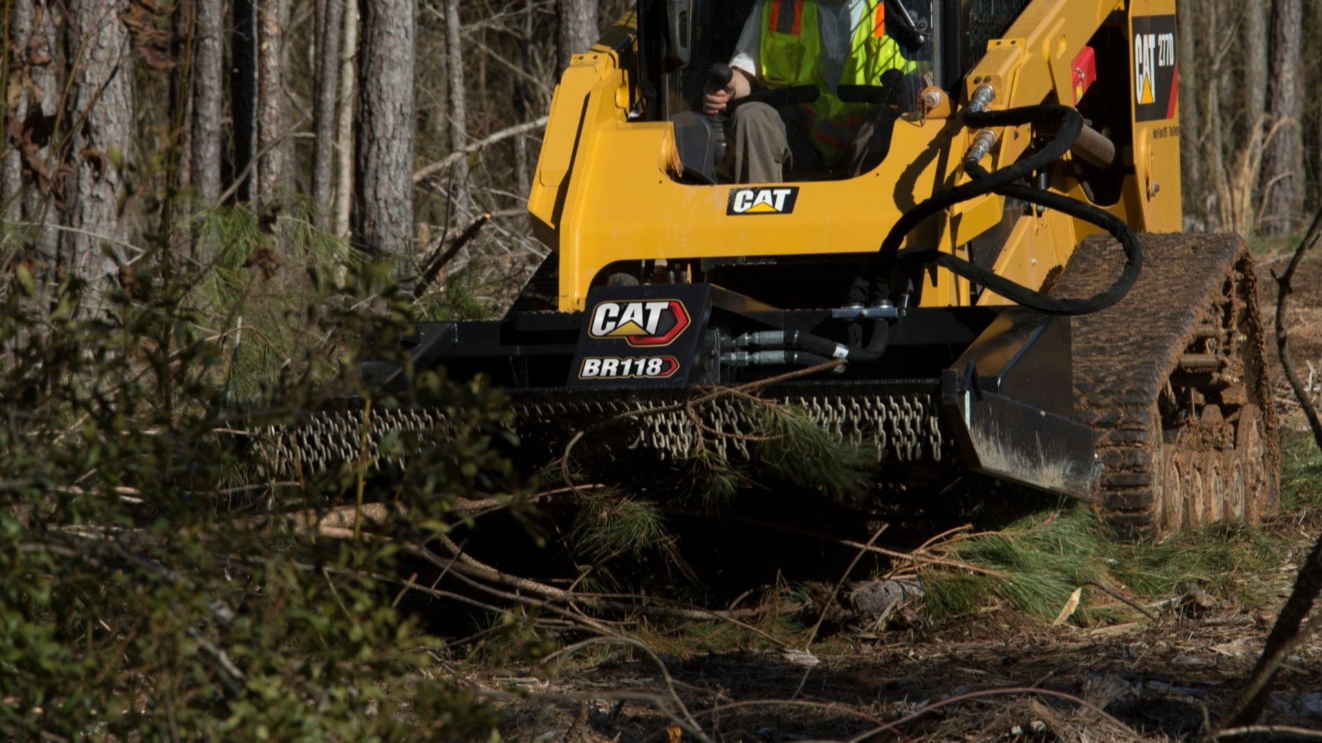 BR118 Brushcutter and Compact Track Loader 