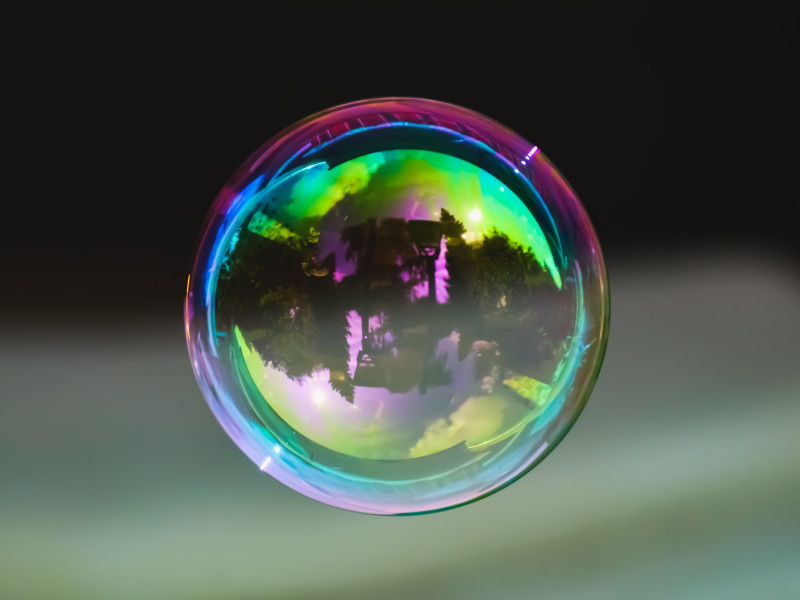 Image of a bubble showing the theme of transparency