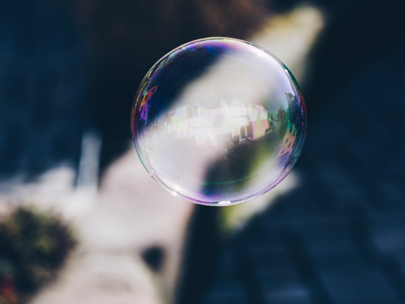 Image of a close up of a bubble