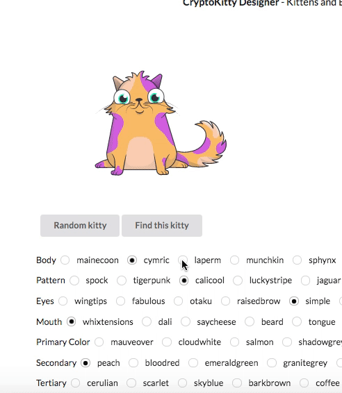 CryptoKitty Designer