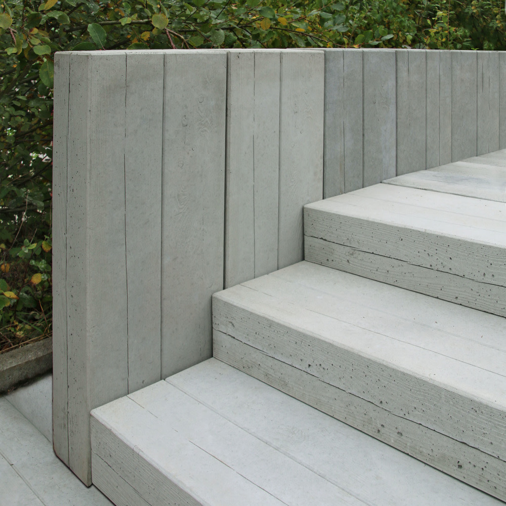 LENIA Blockstufen mit Holzstruktur CREABETON BAUSTOFF AG