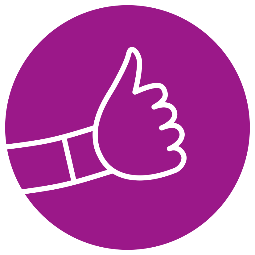 Health and Wellbeing Icon - Purple