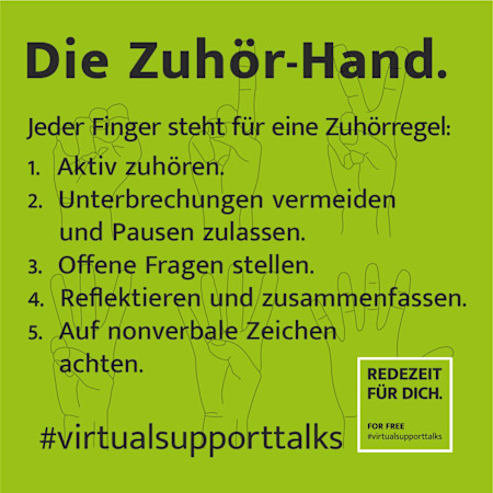 Die Zuhör-Hand